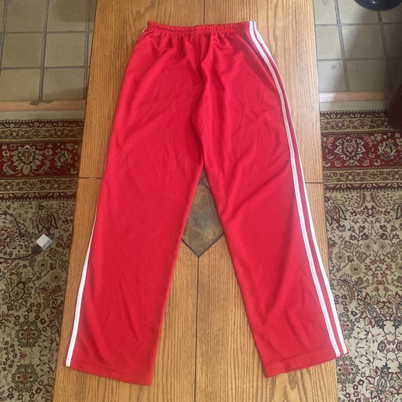 Athletic Works Solid Red White Stripes Sweatpants Size M - Picture 3 of 7